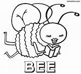 Bee Coloring Pages Print Coloringway sketch template