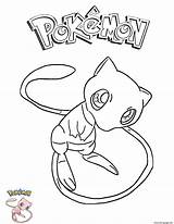 Mew Coloring Pokemon Pages Pokémon Printable sketch template
