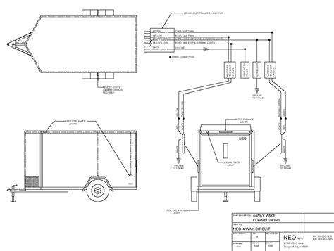 cargo trailer wiring diagram  wiring