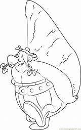 Obelix Coloring Asterix Coloringpages101 Pages sketch template