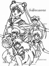 Coloring Pages Sailor Moon Super Cartoons sketch template