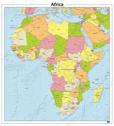 kaart afrika met landen