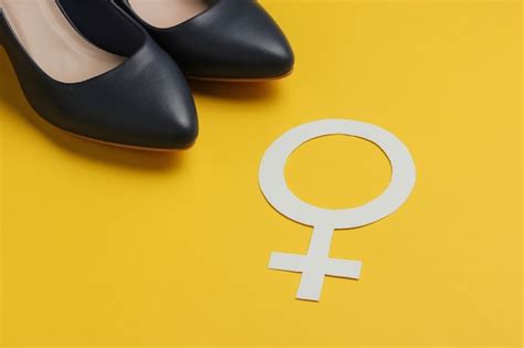 Premium Photo Feminism Female Gender Symbol High Heel Shoes