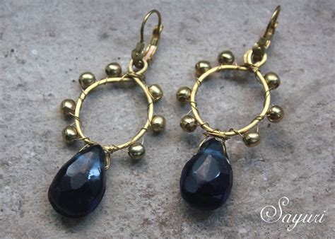 diy wire wrapped earrings  diwali jewels  sayuri