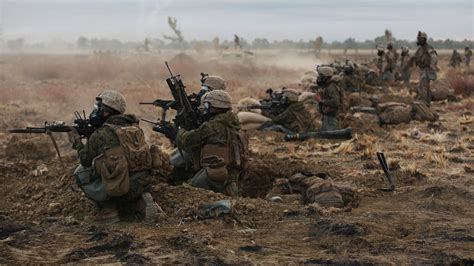 marines wrap  exercise koolendong    fire gas attack