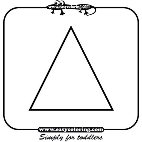 coloring pages  kids triangle shape coloring page  kids