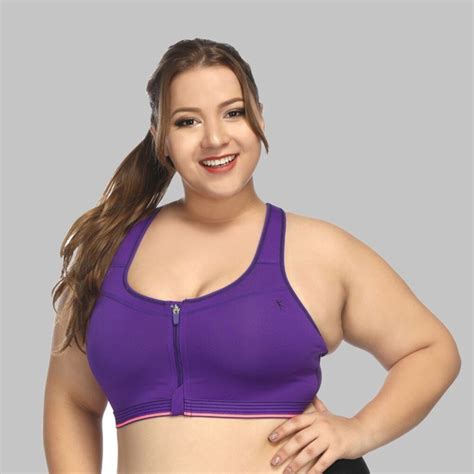 plus size workout bra women zipper shockproof sports bra for sports