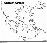 Blank Geography Greek sketch template