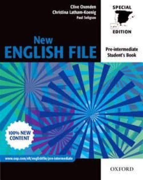 english file pre intermediate students book special ed  isbn  casa del