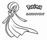Gardevoir Pokemon Coloringhome sketch template