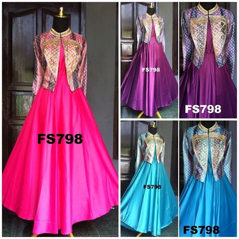 perkembangan model baju gamis  baju pesta berbahan