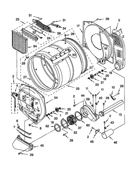 kenmore elite  gas dryer parts diagram reviewmotorsco
