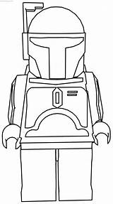 Fett Coloring Jango Boba sketch template