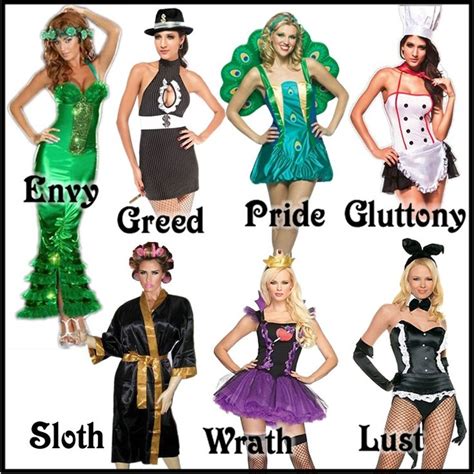 group costume idea sexy 7 deadly sins creative
