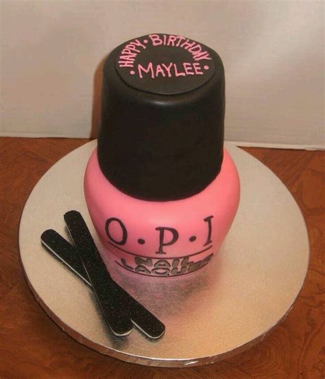 beautiful nail polish cake ideas    musely