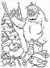 Coloring Pages Rudolph Reindeer Snowman Abominable Christmas Nosed Red Book Yeti Kids Printable Drawing Bumble Color Yukon Toddlers Print Sheet sketch template