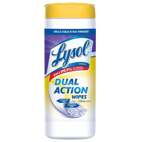 lysol dual action disinfecting wipes lysol