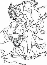 Coloring Lion King Hyena Pages Cunning Hyenas Color Getcolorings Getdrawings Printable sketch template