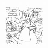 Cinderella Chores Doing Surfnetkids Coloring sketch template