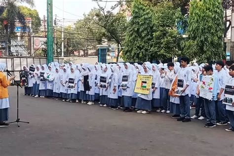 Palestina Krisis Ham Sma Muhammadiyah 4 Jakarta Gelar Aksi Solidaritas