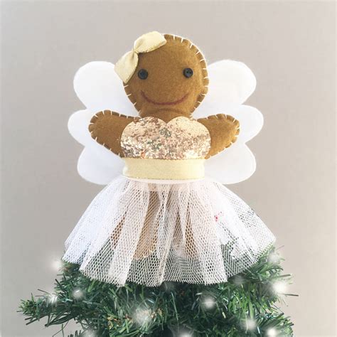 Gingerbread Angel Christmas Tree Topper By Miss Shelly Designs