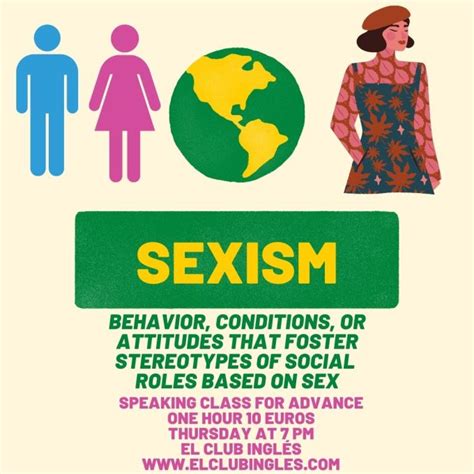 Let’s Talk About  Sexism El Club Inglés