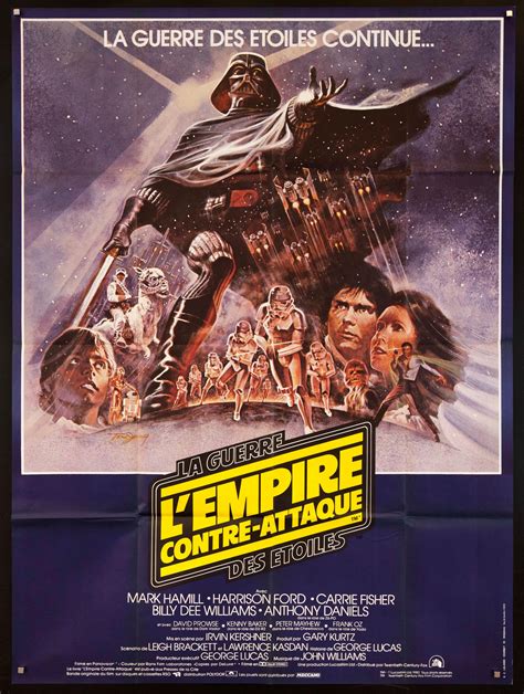 empire strikes   poster  french  panel