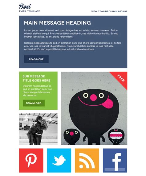 Best Free Email Newsletter Design Templates Latest