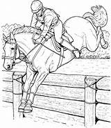 Horse Coloring Pages Riding Girl Printable Color Print Getcolorings Colo sketch template