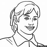 Comaneci Nadia Coloring Pages Famous People Online sketch template