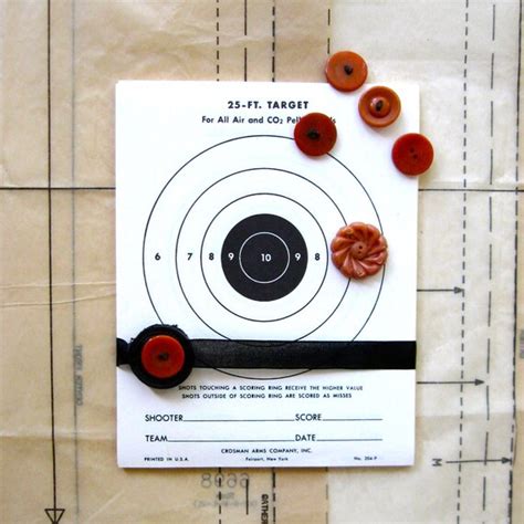 vintage paper targets bullseye targets  anythinggoeshere