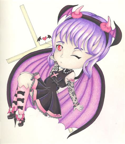 Chibi Demon Girl By Kittynii On Deviantart