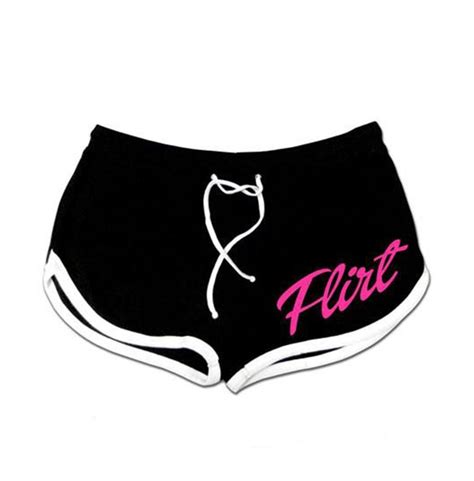 Black Flirt Booty Shorts Pinky Star Rebelsmarket