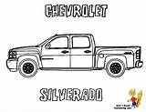 Coloring Truck Pages Chevrolet Silverado Pickup Kids Drawing Sheet Chevy Trucks Clipart Yescoloring S10 Side Print American Adults Old Template sketch template