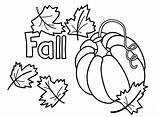 Coloring Pumpkin Pages Fall Printable sketch template