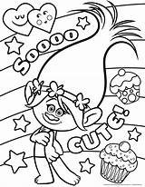 Coloring Pages Trolls Movie Kids sketch template
