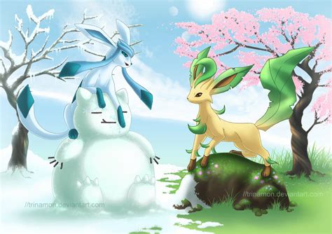 Glaceon And Leafeon Pokémon Know Your Meme