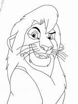 Kopa Lion King Vitani Coloring Pages Adult Template Deviantart sketch template