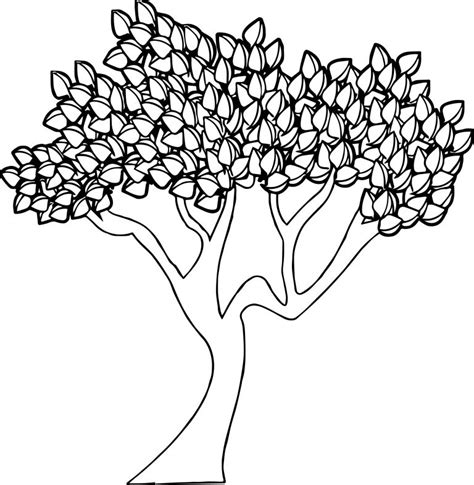 autumn tree coloring pages wecoloringpagecom