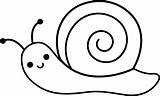 Snail Cute Line Clip Sweetclipart sketch template