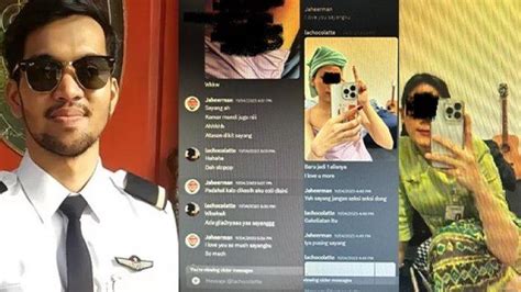 Isi Chat Mesra Pilot Elmer Suami Ira Nandha Dengan Pramugari Foto Seksi