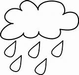 Rain Clipart Cloud Clip Raining Template Clouds Outline Printable Raindrops Cloudy Cartoon Cliparts Coloring Animated Rainy Outlne Weather Clipartbest Drawing sketch template