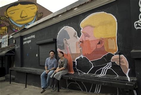 Mural Of Vladimir Putin Kissing Donald Trump Gathering International