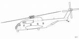 Hubschrauber Helicopter Sikorsky Stallion Ausmalbilder Zeichnen sketch template