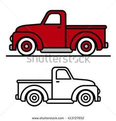 pickup truck pattern   printable outline  crafts creating
