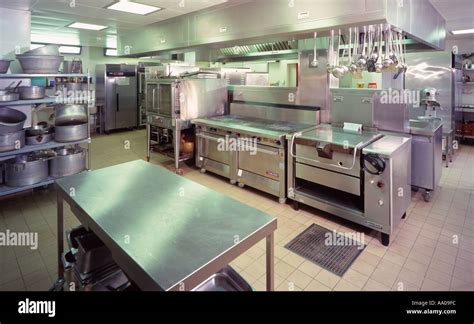 commercial industrial professional kitchen stock photo alamy