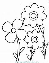 Coloring Spring Kids Pages Flowers Printable Flower Preschool Sheets Print Click Choose Board Adult sketch template