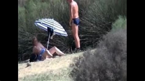 pervert granny masturbates in front of stranger at beach xvideos
