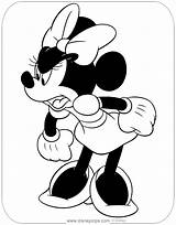Minnie Coloring Mouse Angry Pages Disneyclips sketch template