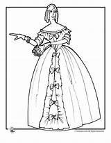 Coloring Victorian Pages Doll Woman Printable Drawing Era Dresses Girls Colouring Kids Ballgown Print Women Wishbone Getcolorings Fashion Kid Getdrawings sketch template